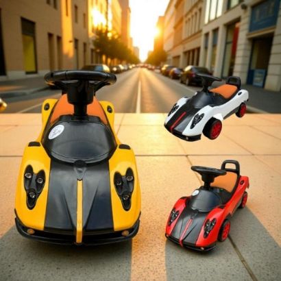 صورة سيارة دف للأطفال بتصميم رياضي